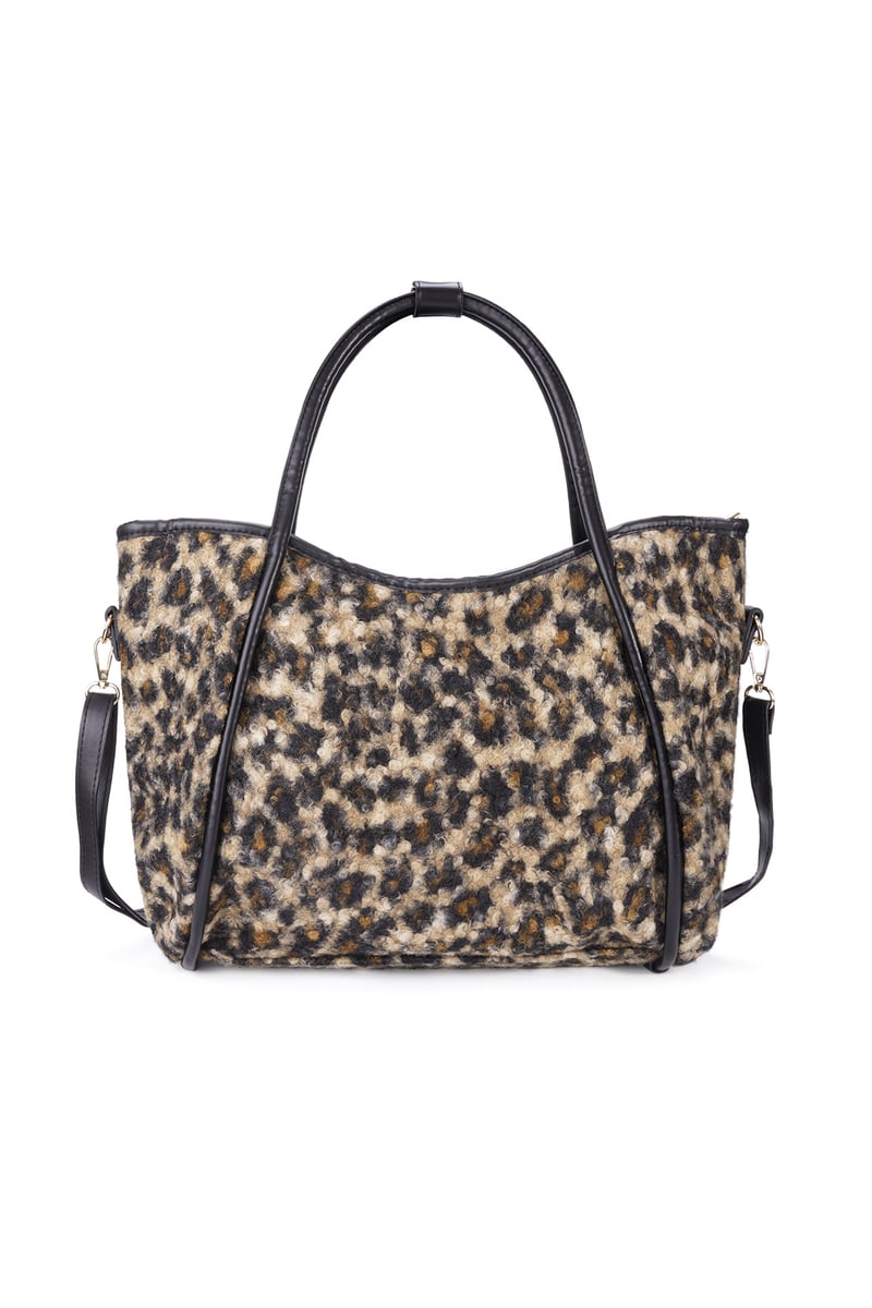 Leo Tote Bag Leni – Baumwolltasche mit Leopardenmuster