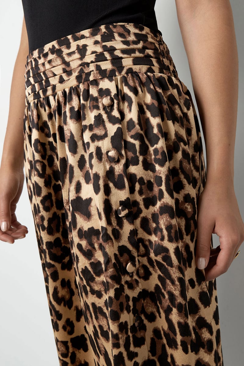 Langer Rock mit Leopardenmuster