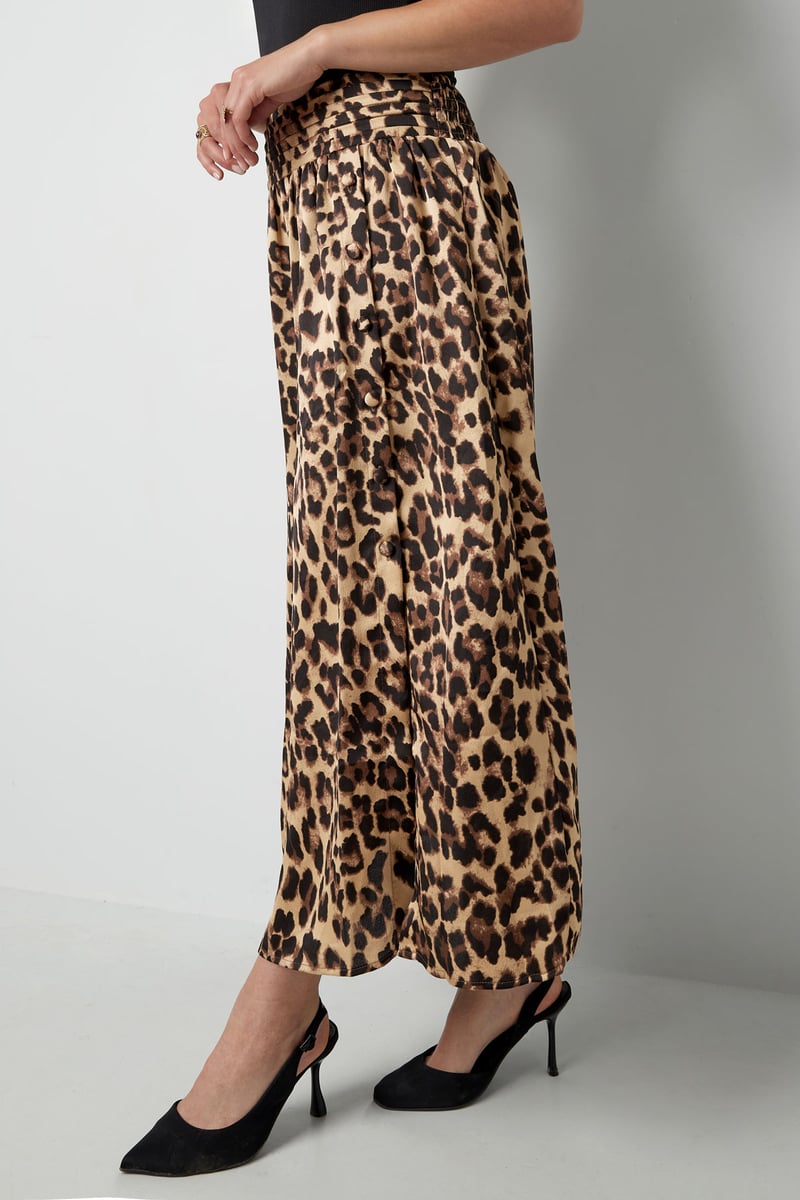 Langer Rock mit Leopardenmuster