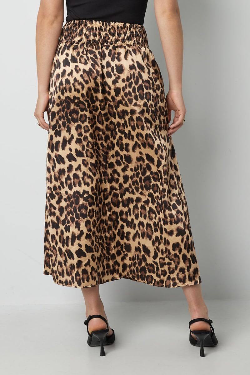 Langer Rock mit Leopardenmuster