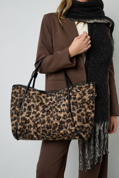 Leo Tote Bag Leni – Baumwolltasche mit Leopardenmuster
